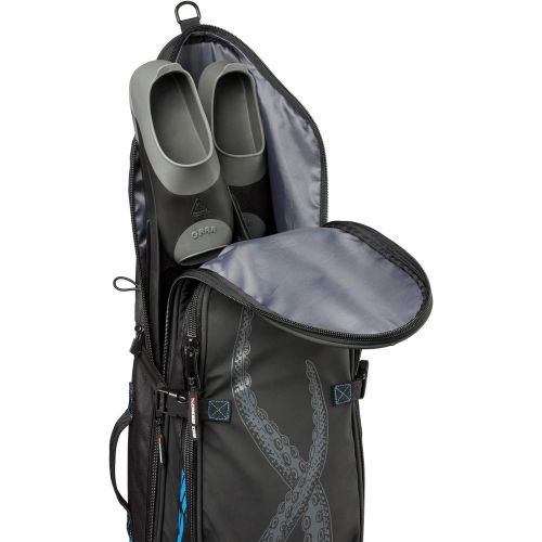 크레시 Cressi Freediving Waterproof Backpack - Main Compartment Fits Long Blade Fins - Cooler-Type Front Compartment - Piovra XL: Designed in Italy