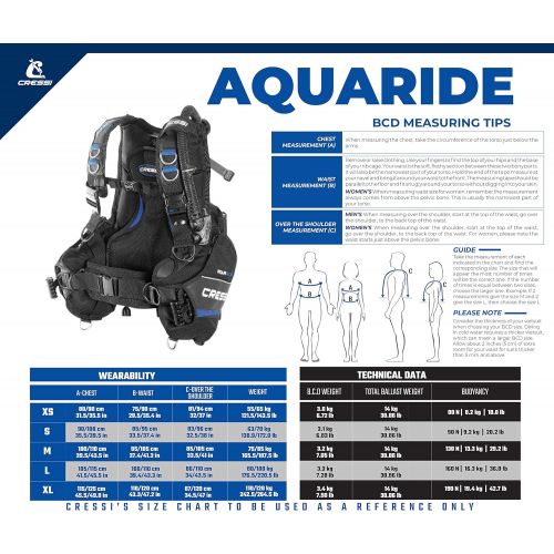 크레시 [아마존베스트]Cressi Aquaride Pro BCD, Fully Accessorized Scuba Diving Buoyancy Compensator