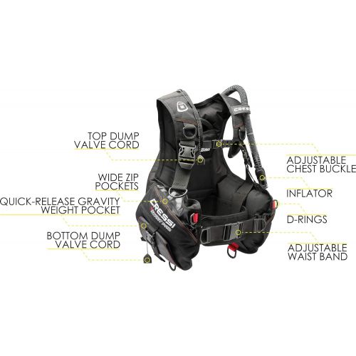 크레시 Cressi Start-er Pro Package- Complete with BCD, AC2/Compact Regulator, Octopus Compact, and MiniConsole 2