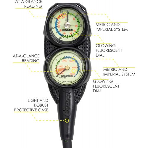 크레시 Cressi Start-er Pro Package- Complete with BCD, AC2/Compact Regulator, Octopus Compact, and MiniConsole 2