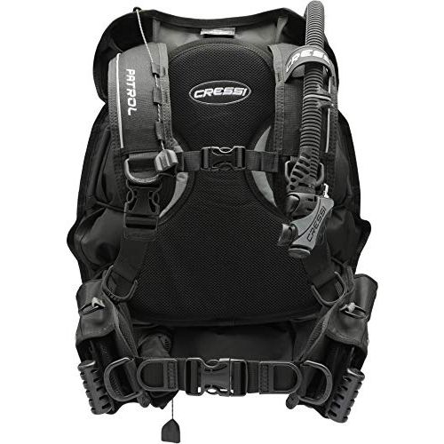 크레시 Cressi Travel-Friendly Light Back Inflation BCD for Scuba Diving Patrol: Designed in Italy