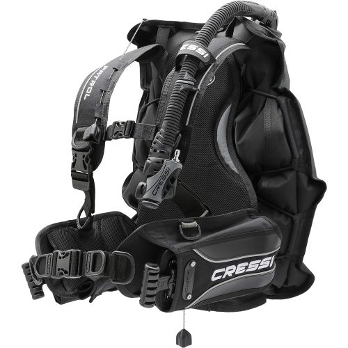 크레시 Cressi Travel-Friendly Light Back Inflation BCD for Scuba Diving Patrol: Designed in Italy