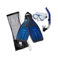 Cressi Genesis Akona Adult Scuba Set Mask Snorkel Fin Package