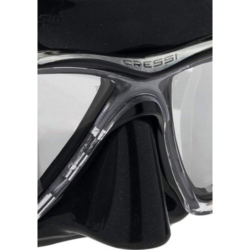 크레시 Cressi Adult Patented Inclined Inverted Teardrops Lens Mask for Scuba, Snorkeling, Freediving | Big Eyes Evolution: made in Italy