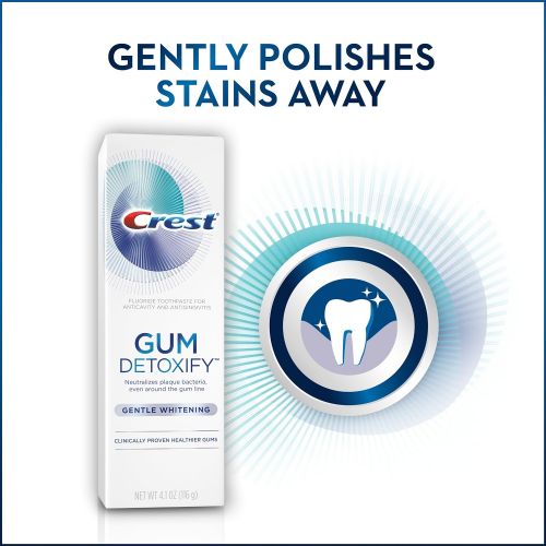  Crest Gum Detoxify Gentle Whitening Toothpaste, 4.1 Ounce (Pack of 12)