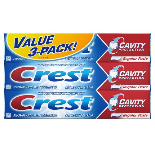  Crest Cavity Protection Toothpaste, 6.4 Ounce (Pack of 6)