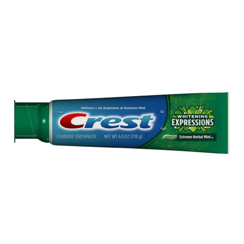  Crest Complete Multi-Benefit Whitening + Herbal Mint Expressions, Extreme Herbal Mint Toothpaste -...