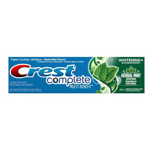  Crest Complete Multi-Benefit Whitening + Herbal Mint Expressions, Extreme Herbal Mint Toothpaste -...