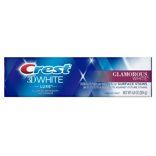  Crest 3D White Luxe Glamorous White Toothpaste, 4.8 Ounce (Pack of 24)