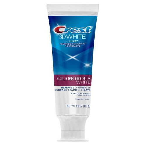  Crest 3D White Luxe Glamorous White Toothpaste, 4.8 Ounce (Pack of 24)