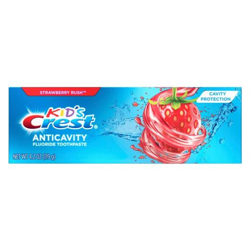  Crest Toothpaste 4.2 Ounce Kids Strawberry Rush (6 Pack)