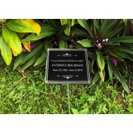 CrestAwards Personalized 8 x 10 Outdoor Plaque w/ Stake - Engraved Plaque for Memorial, Dedication or Garden, Tree Marker, Scout Project, Plant ID