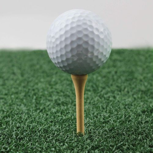  [아마존 핫딜]  [아마존핫딜]Crestgolf 70mm, 23/4Zoll mit Holz-Tees Golf-Tees, aus Holz, Golf-Tees, aus Holz, 100Stueck