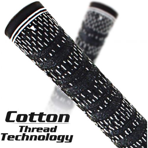  Crestgolf Multi -Compound Golf Grips, Standard/Mid Size All-Weather Control Thread Technology Rubber Combine with Carbon Yard, Anti-Slip-Set of 13