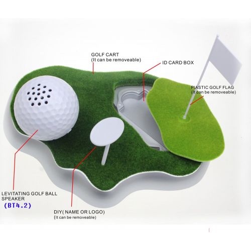  Crestgolf Magnetic LevitatingFloating Wireless Portable golf ball-shaped Bluetooth Speaker (levitation)