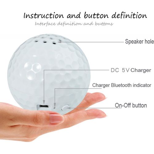  Crestgolf Magnetic LevitatingFloating Wireless Portable golf ball-shaped Bluetooth Speaker (levitation)