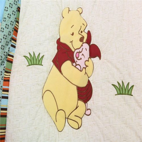  Cribmate CribMATE Winnie The Pooh Quilted Comforter Unisex Baby Toddler Quilted Blanket (Bear)