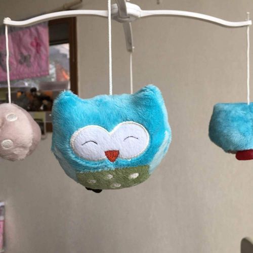  Cribmate Nursery Crib Musical Mobile Owl/Elephant & Birds/Whale/Sports Crib Mobile for Baby Boy...