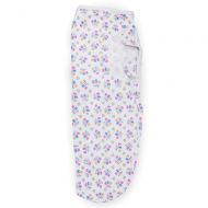 Cribs for Kids Swaddlette Swaddle 7-14 pounds ABC Safe Sleep Message Print (White with Multi Color Print, Small/Medium)