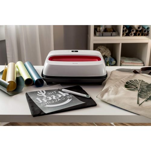  Cricut Easy Press 2 - Heat Press Machine For T Shirts and HTV Vinyl Projects, Raspberry, 12 x 10