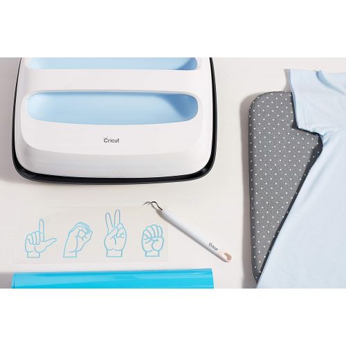  Cricut Easy Press 2 - Heat Press Machine For T Shirts and HTV Vinyl Projects, Blue, 12 x 10