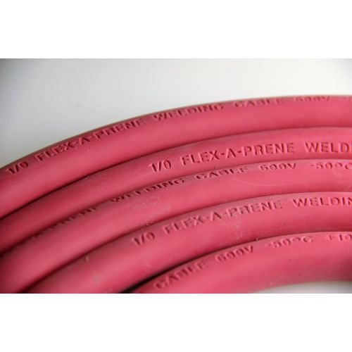  Crimp Supply Ultra-Flexible Car BatteryWelding Cable - 30 Gauge, Red - 15 Feet - and 5 Copper Lugs