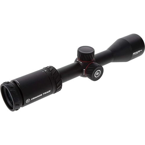  Crimson Trace Brushline Pro Riflescope with Lightweight Solid Construction, Scope Caps and Lens Cloth for Hunting, Shooting and Outdoor