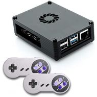 Crisp Concept Inc. Raspberry Pi 3 based retro games emulation system retropie - 32GB edition with 2x snes type controllers