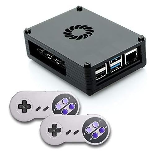  Crisp Concept Inc. Raspberry Pi 3 based retro games emulation system retropie - 32GB edition with 2x snes type controllers