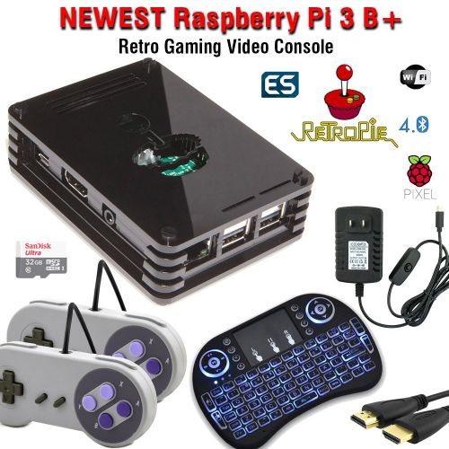  Crisp Concept Inc. Raspberry Pi 3 Model B+ (B Plus) based retropie retro games emulation system - 32GB edition