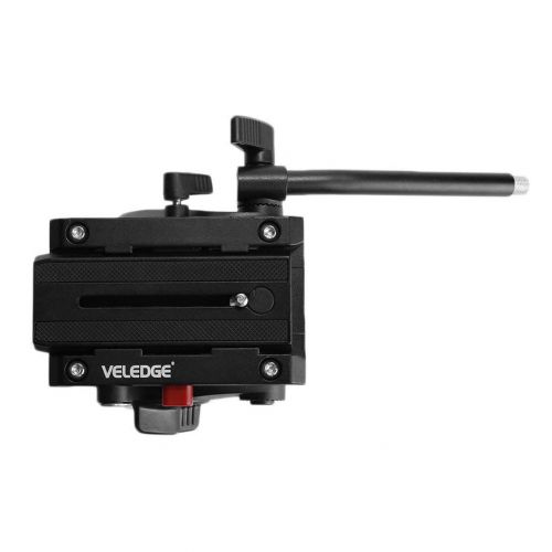  Crispsound Upgraded Lightweight VELEDGE VD-M8 Fluid Head Hydraulic Damping Video Camera Tripod Head for Pro DSLR Tripod Monopod