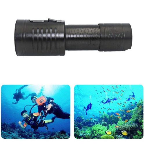  Crispsound Outdoor Underwater Photography Fill Light Diving Light LED Flashlight Portable Scuba Torch Super Bright Video Light