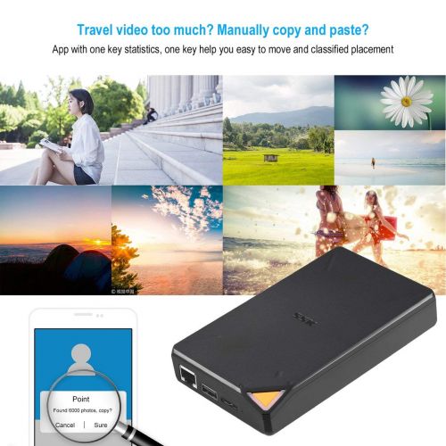  Crispsound SSK SSM F200 Portable USB3.0 Smart WiFi Storage 1TB Built-in 2.5inch Storage 300Mbps Remote Access APP Operation for iOS