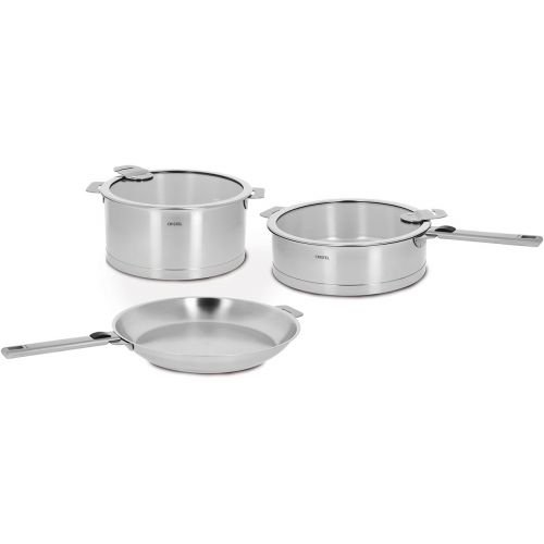  Cristel Strate STQL7KSAS Set of Handles, 7 Piece, Silver