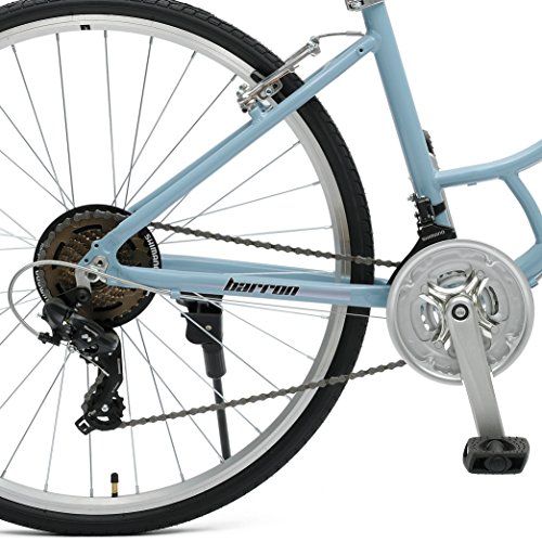  Critical Cycles Barron 21 Speed Ladys Hybrid Bike with Step-Thru Frame, Powder Blue