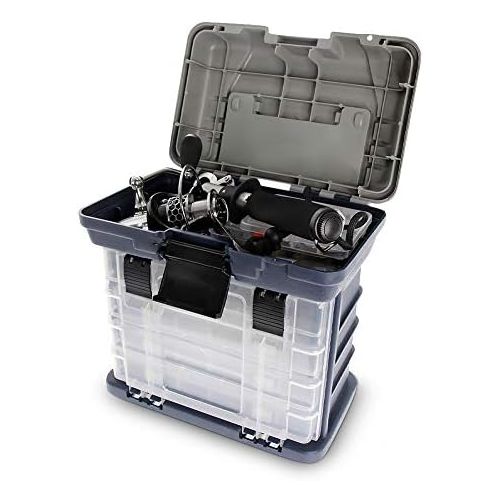  [아마존베스트]Croch Fishing Tackle Case with 4 Storage Box for Fishing Accessories