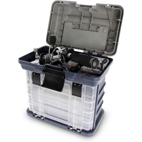  [아마존베스트]Croch Fishing Tackle Case with 4 Storage Box for Fishing Accessories