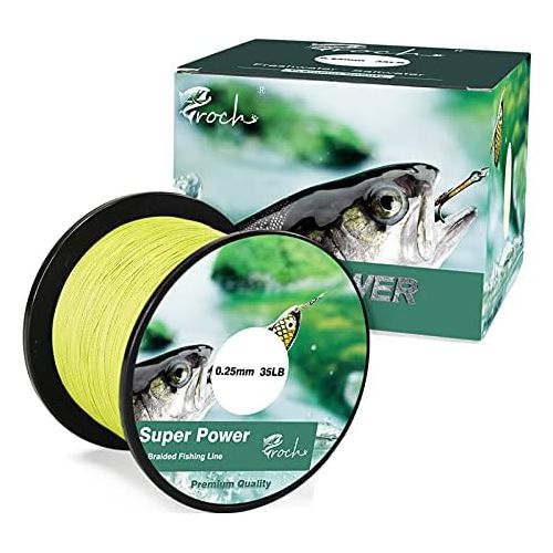  [아마존베스트]Croch Braided Fishing Line, 300 m / 500 m / 1000 m, strong PE Dynamix Line, Colourfast, 0.1-0.3 mm, 14-45 lb.