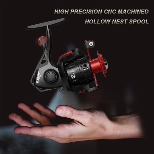  [아마존베스트]Croch Fishing Reel Spinning Reel 9+1BB with CNC Aluminum Spool Lightweight Ultra Soft Powerful Spinning Reel