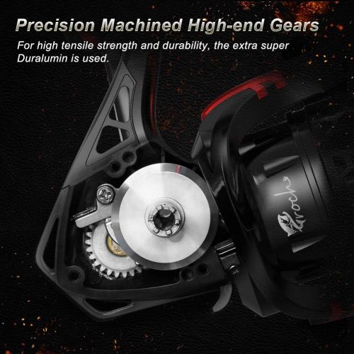  [아마존베스트]Croch Fishing Reel Spinning Reel 9+1BB with CNC Aluminum Spool Lightweight Ultra Soft Powerful Spinning Reel