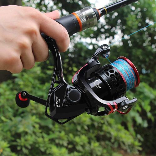  [아마존베스트]Croch Fishing Reel Spinning Reel 9+1BB with CNC Aluminum Spool Lightweight Ultra Soft Powerful Spinning Reel