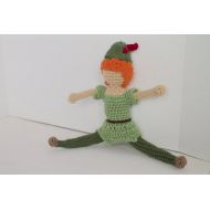 CrochetForPlay Peter Pan: prince doll | boy toy | peter pan doll | aladdin toy | handmade doll | faceless doll | crochet for play | gift for a girl