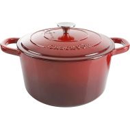 Crock-Pot Artisan Round Enameled Cast Iron Dutch Oven, 7-Quart, Scarlet Red