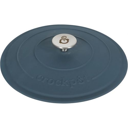 크록팟 Crock Pot Artisan 7-Quart Round Dutch Oven - Matte Navy Blue