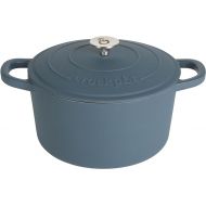 Crock Pot Artisan 5-Quart Round Dutch Oven - Matte Navy Blue
