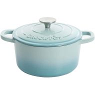 Crock-Pot Artisan Round Enameled Cast Iron Dutch Oven, 7-Quart, Aqua