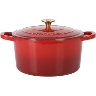 Crock Pot Artisan 6-Quart Round Dutch Oven -Gradient Red