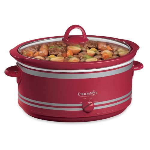 크록팟 Crock-Pot B002IEOGYC SCV702 7-Quart Manual Slow Cooker with Travel Bag, Red