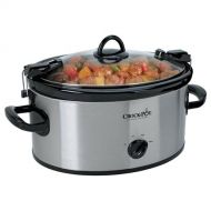 Crock-Pot Cook N Carry 6-Quart Oval Manual Portable Slow Cooker, Stainless Steel, SCCPVL600S