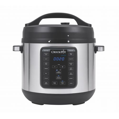 크록팟 Crock-Pot 8 Qt 8-in-1 Multi-Use Express Crock Programmable Slow Cooker, Pressure Cooker, Saute, and Steamer, Stainless Steel